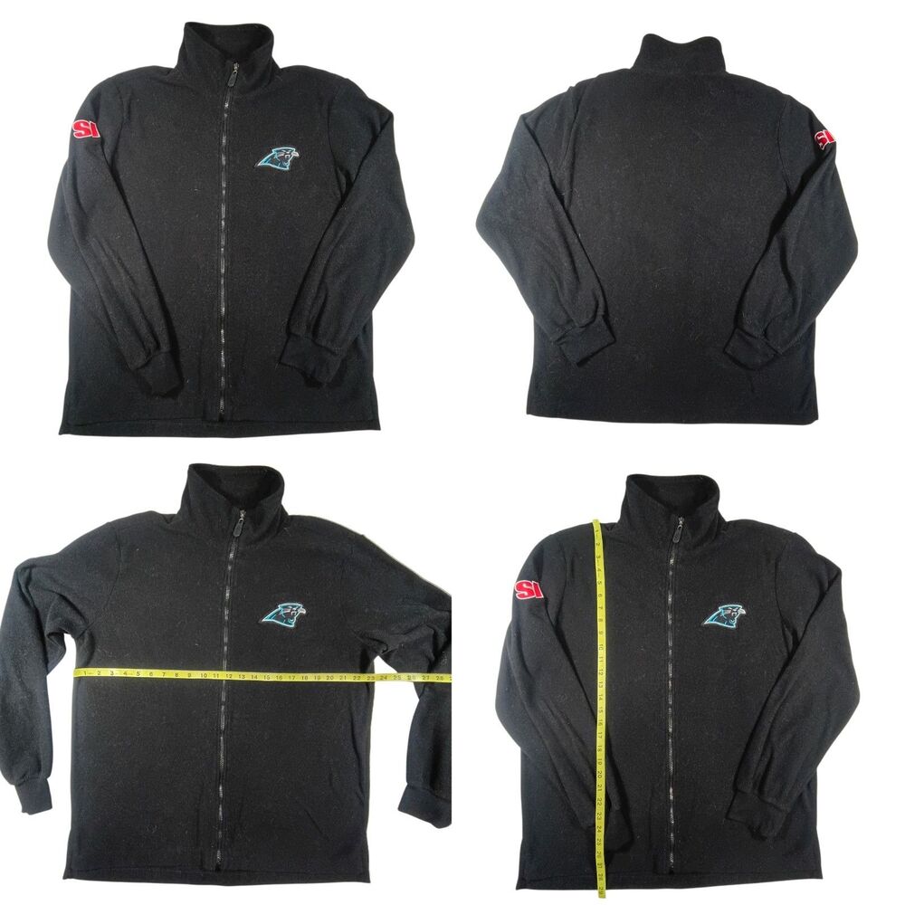 VTG NFL Carolina Panthers X Sport Illustrated Sz XL Fleece Zip Sweater Jacket